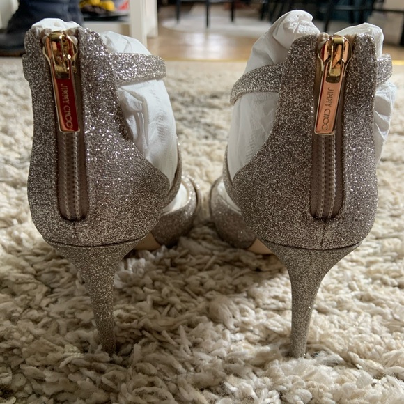 NIB Jimmy Choo LORINA 100 Glitter Sandals 6/36 - Picture 2 of 8